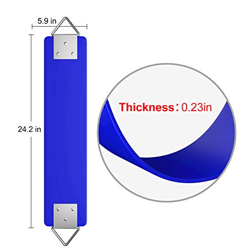 Asiento de columpio resistente con cadena de plástico de 70 pulgadas recubierto para niños, juego de columpio de accesorios al aire libre, soporte de 600 libras