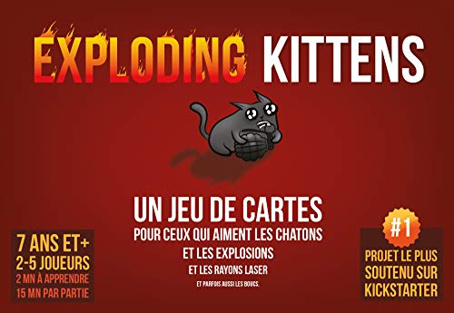 Asmodee Exploding Kittens, EKEK01FR, Jeu de Cartes