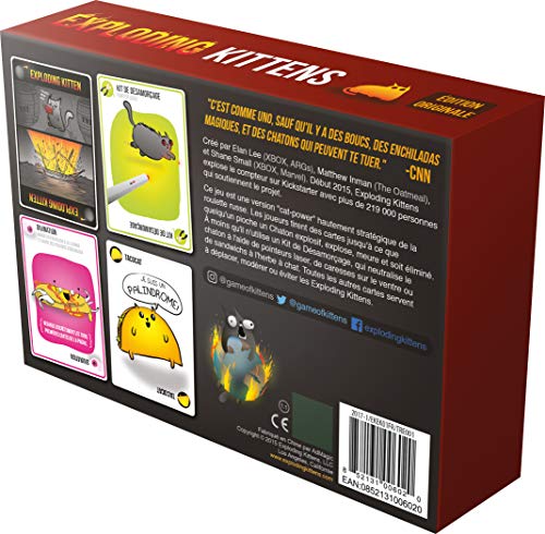 Asmodee Exploding Kittens, EKEK01FR, Jeu de Cartes