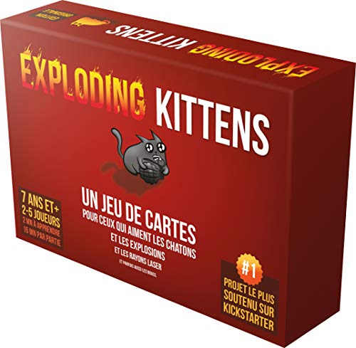 Asmodee Exploding Kittens, EKEK01FR, Jeu de Cartes