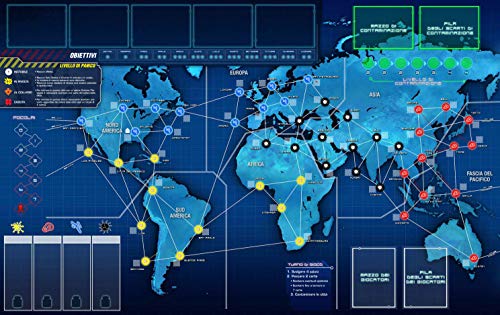 Asmodee - Pandemic Legacy: Season 1, Juego de Mesa, edición en Italiano, Color Azul, 8385