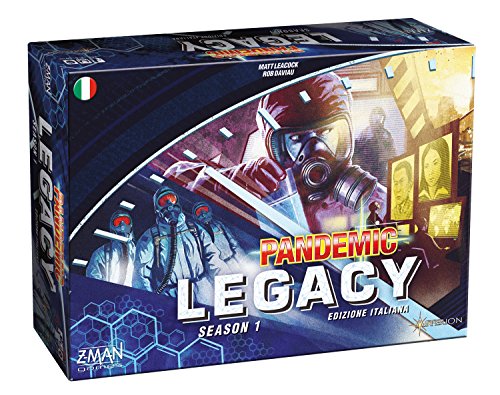 Asmodee - Pandemic Legacy: Season 1, Juego de Mesa, edición en Italiano, Color Azul, 8385