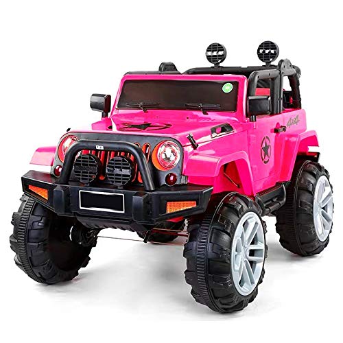 ATAA Bigfoot 4X4 - Rosa - Coche eléctrico para niños a batería Bigfoot con 4 potentes Motores de 12v y 35 wattios Cada uno.