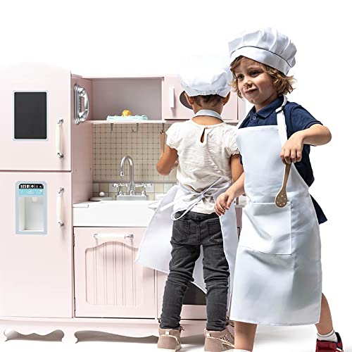 ATAA Cocina de Madera 95x32x103cm - Rosa - Cocina de Juguete Grande para niños y niñas