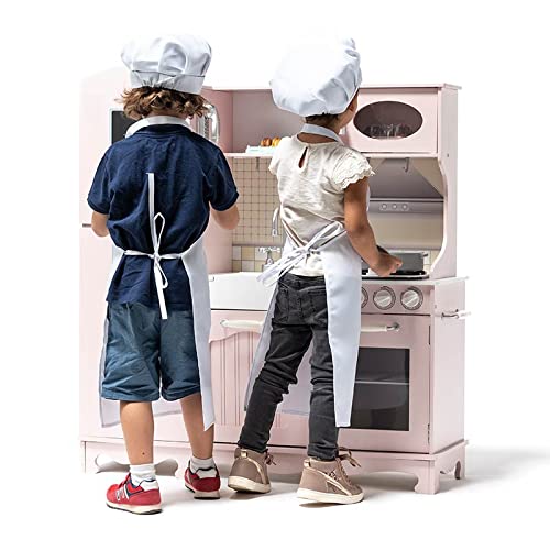 ATAA Cocina de Madera 95x32x103cm - Rosa - Cocina de Juguete Grande para niños y niñas