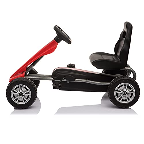 ATAA Kart MJ1 - Rojo - Kart de Pedales para niños y niñas