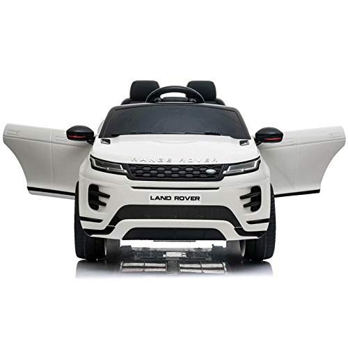 ATAA Range Rover Evoque 12v - Blanco - Coche de batería para niños Land Rover Range Rover Evoque con batería 12v