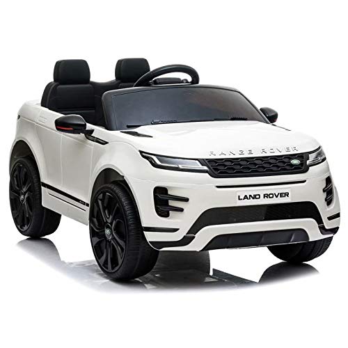 ATAA Range Rover Evoque 12v - Blanco - Coche de batería para niños Land Rover Range Rover Evoque con batería 12v