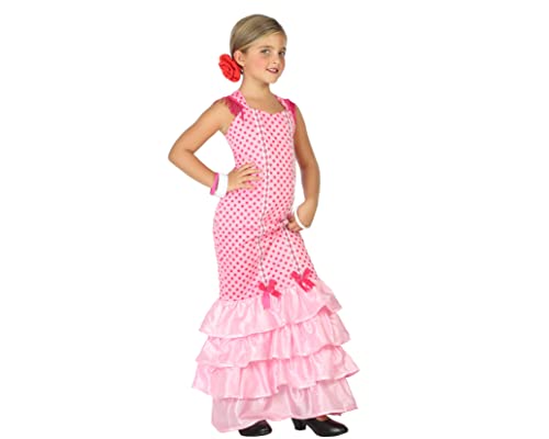 Atosa Disfraz Flamenca Rosa Niña Infantil 5 a 6 años