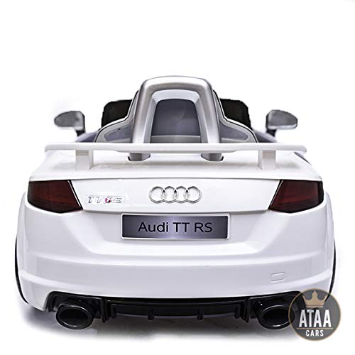 Audi TT RS 12v Licenciado con Mando - Coche eléctrico para niños - Blanco