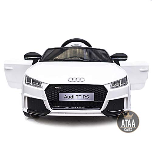 Audi TT RS 12v Licenciado con Mando - Coche eléctrico para niños - Blanco