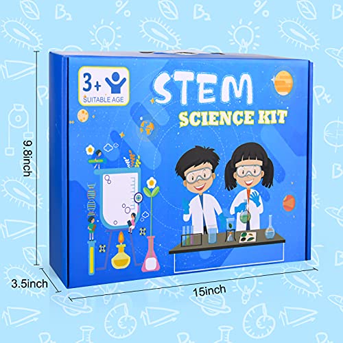 Auney Laboratorio de Quimica, Kit Cientifico para Niños con 36 Experimentos de Laboratorio de Cienciasc, Juguete Educativo para Niños Niñas