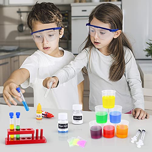 Auney Laboratorio de Quimica, Kit Cientifico para Niños con 36 Experimentos de Laboratorio de Cienciasc, Juguete Educativo para Niños Niñas