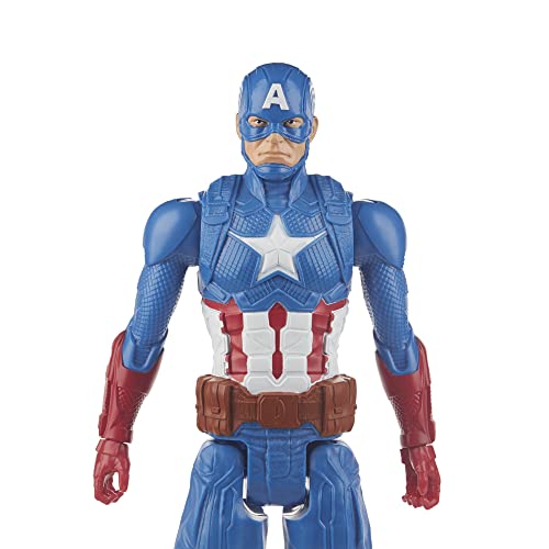 Avengers Capitán América (Figura de acción de 30 cm con Blaster Titan Hero Blast Gear)