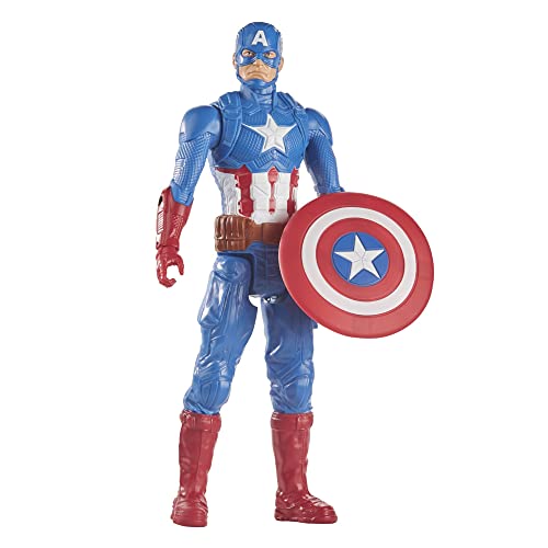 Avengers Capitán América (Figura de acción de 30 cm con Blaster Titan Hero Blast Gear)