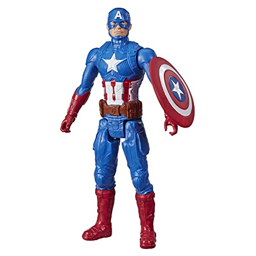 Avengers Capitán América (Figura de acción de 30 cm con Blaster Titan Hero Blast Gear)