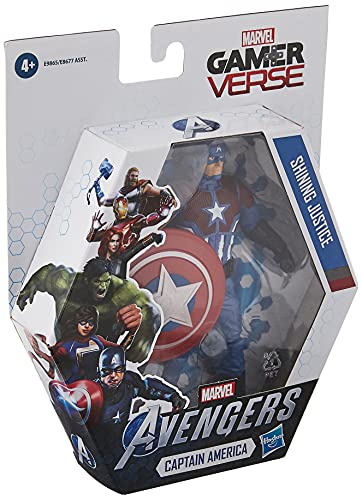 Avengers- Videojuego Figura Cap, 15 cm (Hasbro E98655X0)