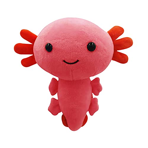 Axolotl - Muñeca de salamandra de peluche para niños de 9 pulgadas, rosso, 0 meses