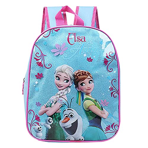 Babioms Mochila Infantil, Bolsas Escolares De Dibujos Animados para Niñas Y Niños, Mochila infantil de Elsa y Anna