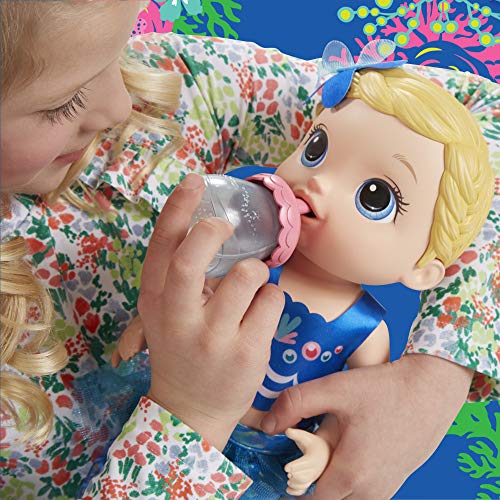 Baby Alive- Shimmer N Splash Mermaid Bl, Multicolor (Hasbro E3693ES0)