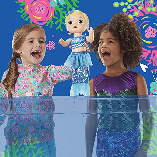 Baby Alive- Shimmer N Splash Mermaid Bl, Multicolor (Hasbro E3693ES0)