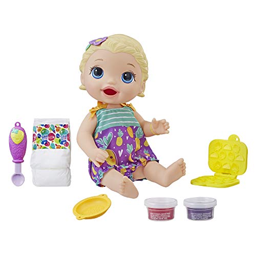 Baby Alive- Snackin Lily BLD Hair, Multicolor (Hasbro E5841EU4) , Color/Modelo Surtido