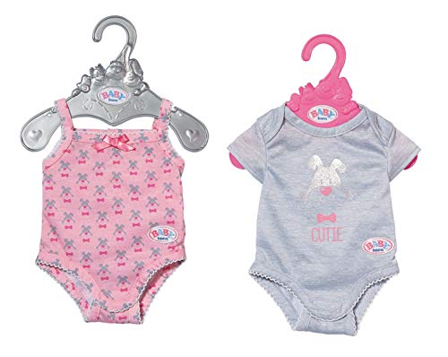 BABY born Bodies 2 assorted Juego de ropita para muñeca - Accesorios para muñecas (Juego de ropita para muñeca, 3 año(s), Gris, Rosa, BABY born, Niño, Chica) , color/modelo surtido