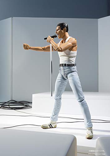 BANDAI - Figurinas Queen - Freddie Mercury Live Aid SH Figuarts 15 cm - 4573102587275