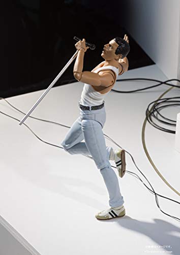 BANDAI - Figurinas Queen - Freddie Mercury Live Aid SH Figuarts 15 cm - 4573102587275