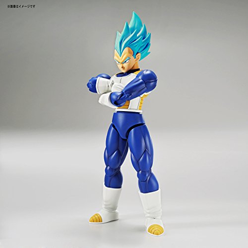 BANDAI Model Kit 19766 – 58577 Figure Rise – Super Saiyan God Vegeta, 15 cm