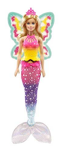 Barbie Dreamtopia, muñeca 3 en 1, princesa, hada y sirena (Mattel FJD08) , color/modelo surtido