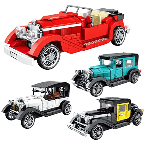 Barm Technics Modelo de Bloque de construcción de Coche clásico 264 Piezas Juguetes de Montaje de ladrillo seco de Coche clásico compatibles con Lego