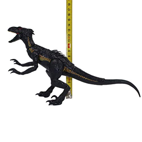 BASOYO Parque Jurásico Dinosaurios Juguete Conjunto Figura de acción móvil Juguetes clásicos de Dinosaurio Indoraptor para niños 15cm