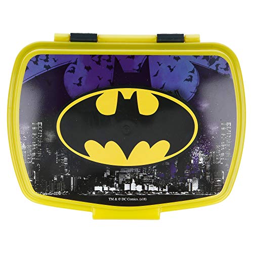 | Batman | Sandwichera Para Niños Decorada - Fiambrera Infantil | Caja Para El Almuerzo Y Porta Merienda Para Colegio - Lonchera