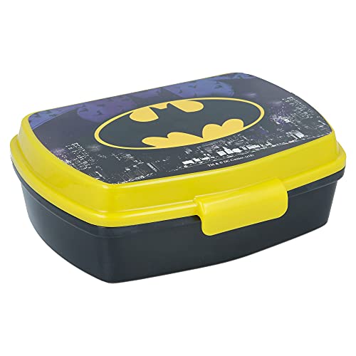 | Batman | Sandwichera Para Niños Decorada - Fiambrera Infantil | Caja Para El Almuerzo Y Porta Merienda Para Colegio - Lonchera