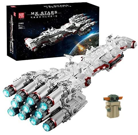 BAXT Mold King 21003, 2905 bloques de construcción de construcción de bloques de construcción grandes Tantive IV Destroyer UCS, vehículo espacial, juego de construcción compatible con Lego Star Wars