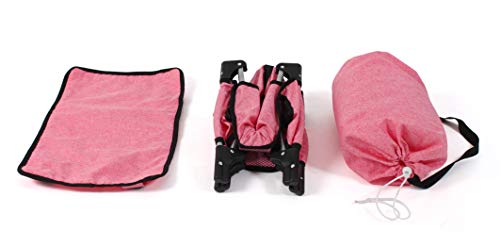 Bayer Chic 2000 653 57 - Cuna de viaje Deluxe para muñecas, hasta 50 cm, color Rosa