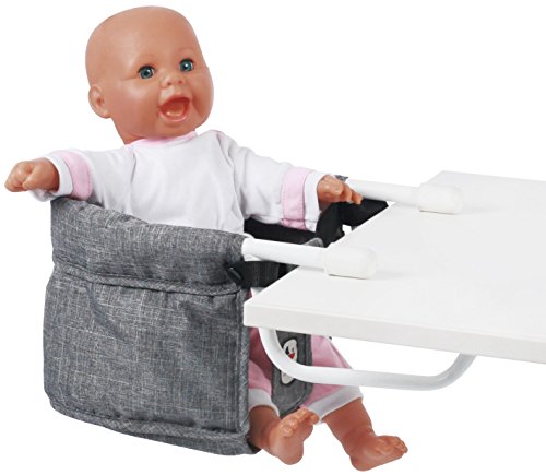 Bayer Chic 2000-Baby Born Asiento de Mesa para muñecas de bebé, Jeans Gris, Color (735 76)