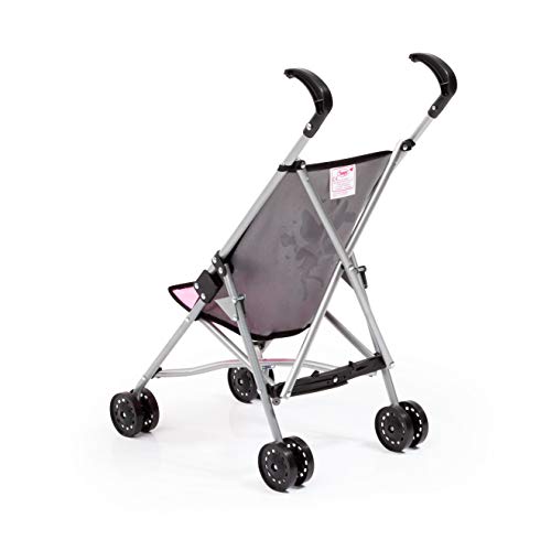 Bayer Design- Buggy para muñecas, plegable, con cintura, Color gris, rosa con hada (30566AA)