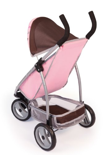 Bayer Design - Cochecito de muñeca, Jogger, Color castaño, Rosa (39920AA)