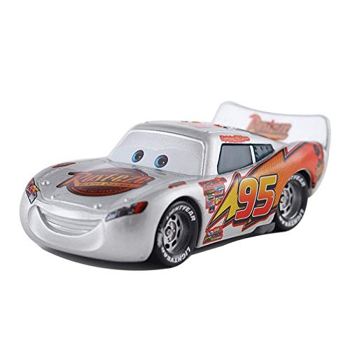 BBI Pixar Cars 2 Gold Dinoco Azul Negro Modelo Policía Rayo Mcqueen 1:55 Metal Fundido a Troquel Juguetes Coche Regalo de los niños para (Color : 5)