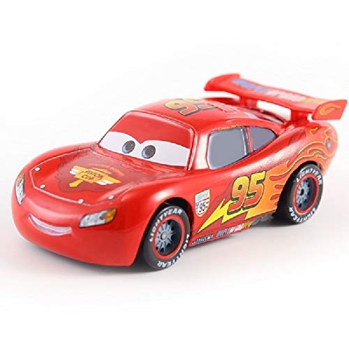 BBI Pixar Cars 2 Gold Dinoco Azul Negro Modelo Policía Rayo Mcqueen 1:55 Metal Fundido a Troquel Juguetes Coche Regalo de los niños para (Color : 5)