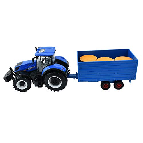 Bburago B18-44060 "New Holland T7040 Farm Tractor and Trailer" Model Toy, 1:32 Scale ( Assorted Model ) , color/modelo surtido