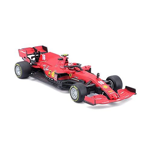 Bburago- Ferrari 1:43 F1 2020 con Casco Leclerc (May Cheong B18-36819L)