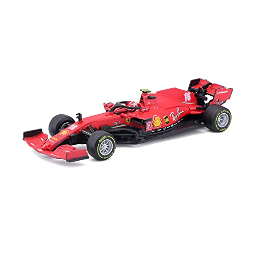 Bburago- Ferrari 1:43 F1 2020 con Casco Leclerc (May Cheong B18-36819L)