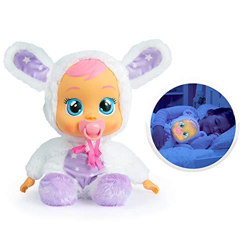 Bebés Llorones Buenas Noches Coney Muñeca Interactiva Que Llora De Verdad con Chupete Y Pijama De Conejito + Portabebés Accesorio Muñeca