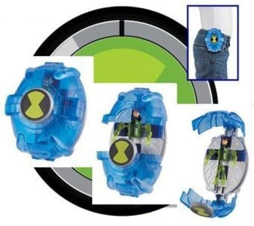 Ben 10 - 27641 - Alien Force - Mini Cámara de Creación Alienígena - Azul - con Mini Figuras Ben y Fangoso Transparento