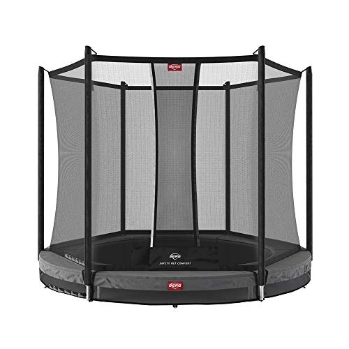 Berg Cama Elastica Favorit InGround 270 Grey con Red Protectora Safety Net Comfort