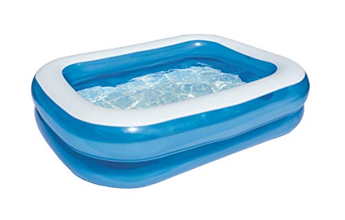 Bestway 54005 - Piscina Hinchable Infantil Blue Rectangular 201x150x51 cm