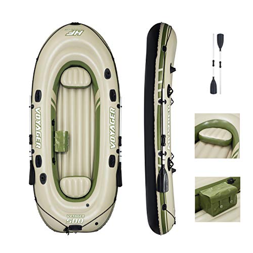 Bestway Voyager 500 Barca Hinchable para 3 persona, 2 remos